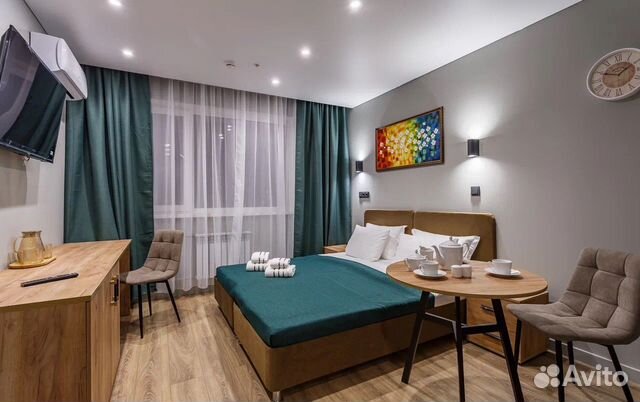 

Квартира-студия в апарт-отеле, 21 м², 2 кровати
