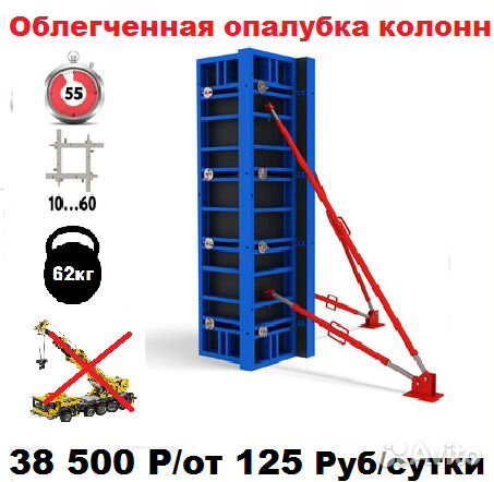 Опалубка колонн облегченная