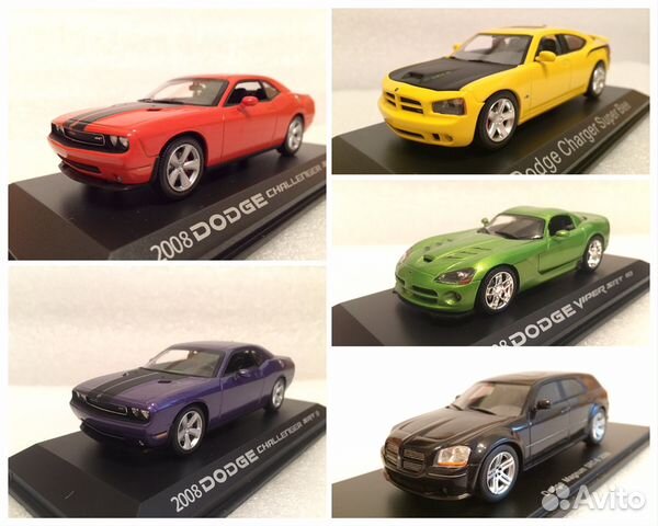 Качественные модели авто марки Dodge 1:43 от