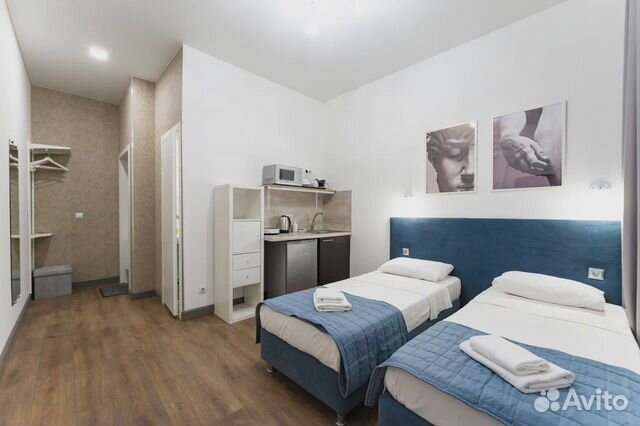 

Квартира-студия, 14 м², 2 кровати
