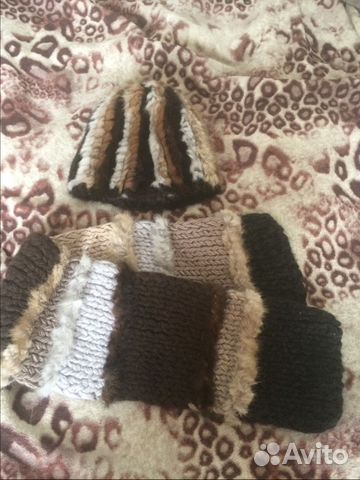 Шапка и шарф вязаная норка Шапка и шарф вязаная норка