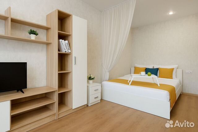 

Квартира-студия, 29 м², 2 кровати