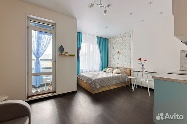 

Квартира-студия, 24 м², 2 кровати