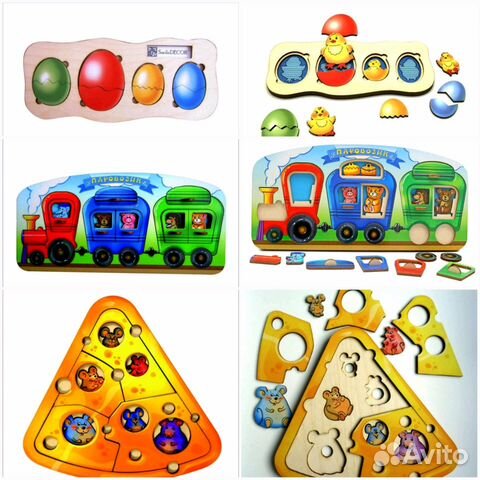 Новые обучающие игрушки из дерева/фетра