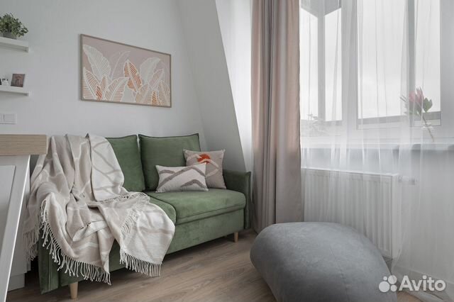 

Квартира-студия, 33 м², 2 кровати