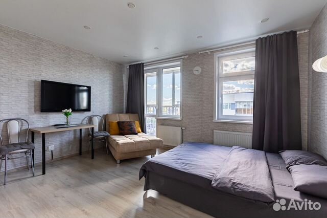 

Квартира-студия, 35 м², 2 кровати