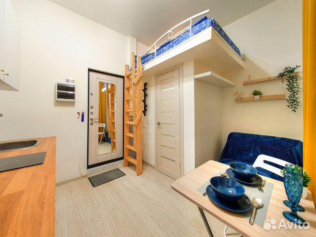

Квартира-студия, 16 м², 2 кровати