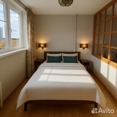 

1-к. квартира, 45 м², 2 кровати
