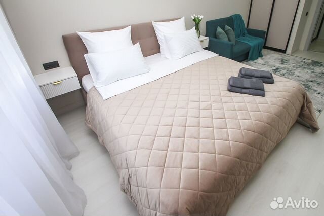 

1-к. квартира, 40 м², 2 кровати
