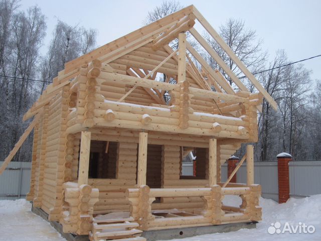 Сруб бани из бревна Сруб бани из бревна