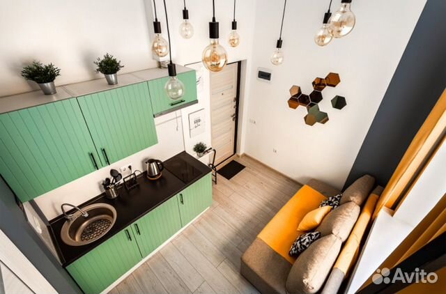 

Квартира-студия, 15 м², 2 кровати