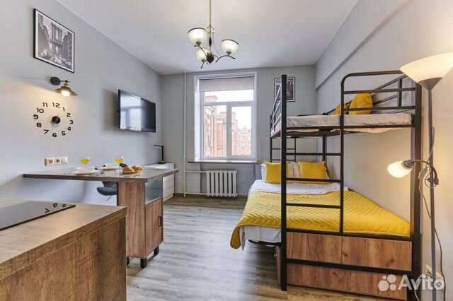 

Квартира-студия, 20 м², 2 кровати