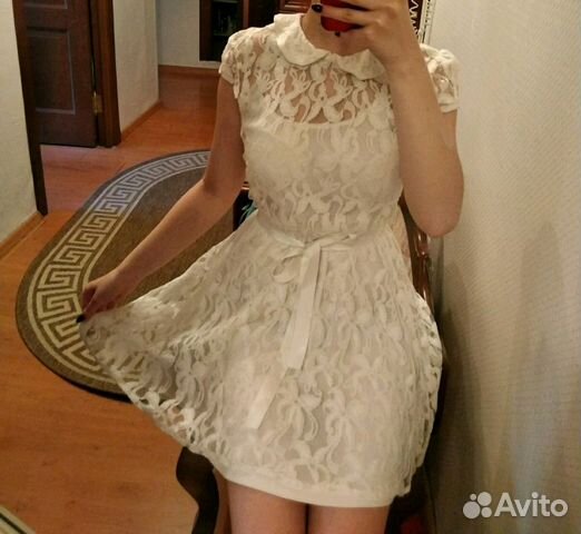S-М Белое платье сарафан летнее S-М Белое платье сарафан летнее