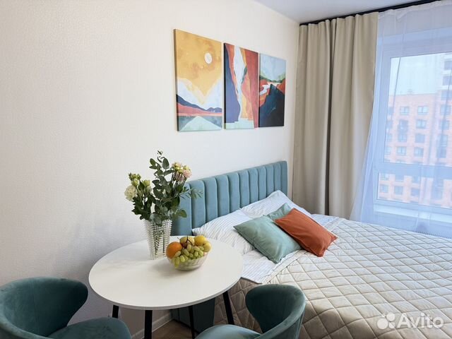 

Квартира-студия, 23 м², 2 кровати