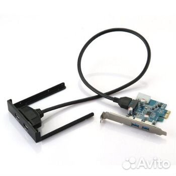 PCI-E карта 2 порта концентратор адаптер + USB 3,0