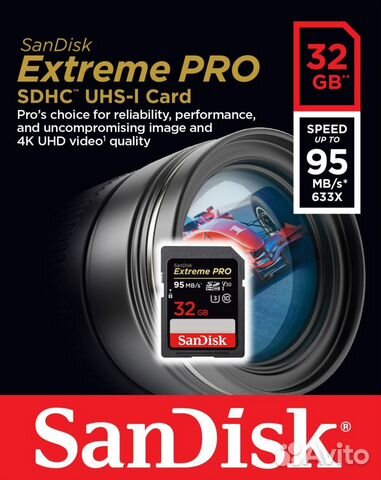 SanDisk Extreme Pro sdhc UHS Class 1 95MB/s 32GB