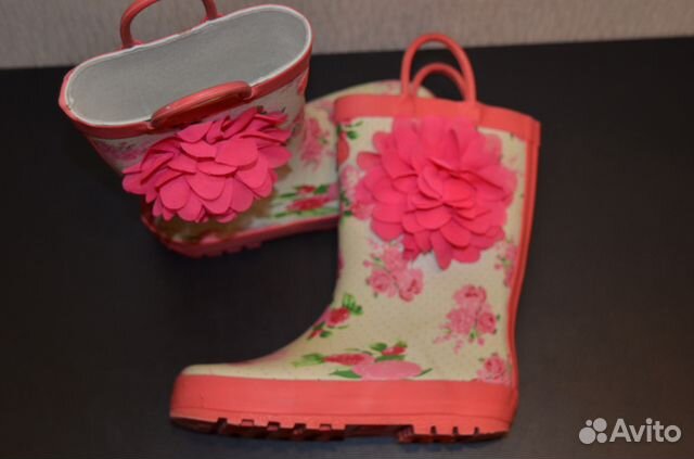 Резиновые сапоги mothercare для девочки 28 р
