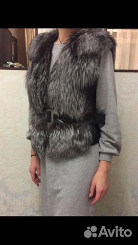 Жилет чернобурка Жилет чернобурка