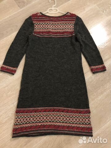 Платье шерстяное 44 Monsoon серое