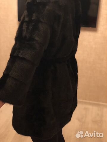 Шуба норковая чёрная