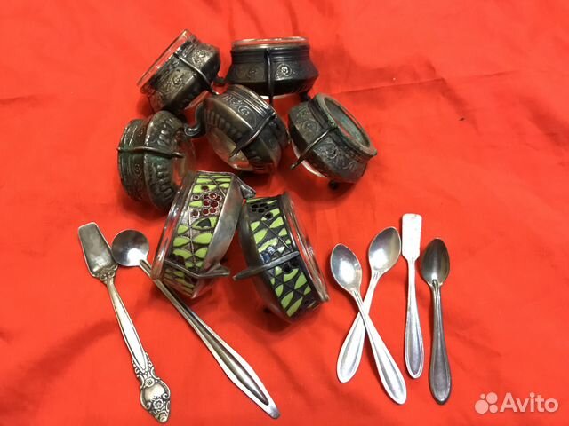 Солонки чашки ложки мельхиор Солонки чашки ложки мельхиор