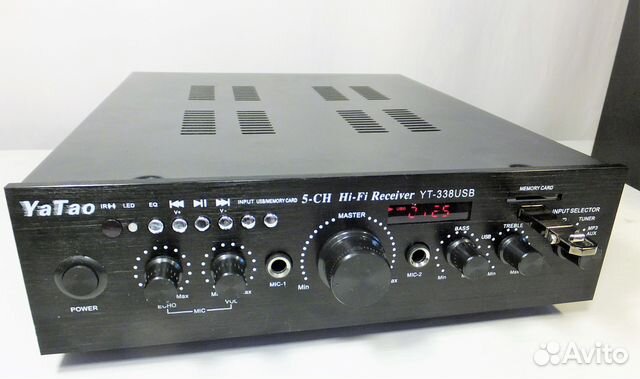 YT-338USB усилитель 100Вт,Bluetooth,2xMIC,5CH,USB YT-338USB усилитель 100Вт,Bluetooth,2xMIC,5CH,USB