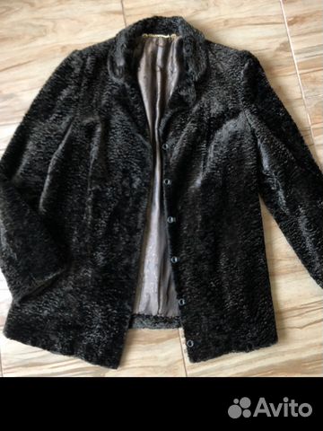 Шуба искусственный мех под каракуль