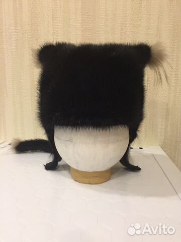 Шапка норковая «Кошка»