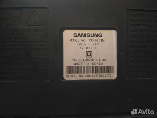 Схема samsung ck 5361m