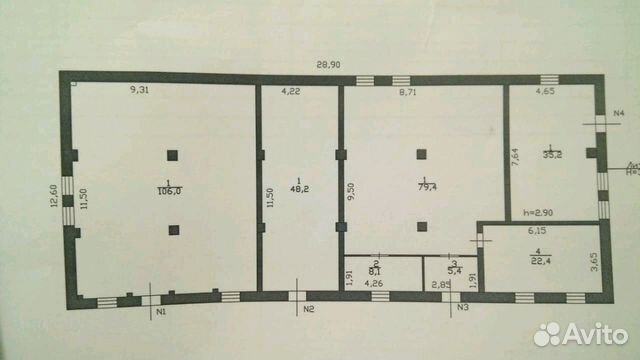 Помещение свободного назначения, 304 м²