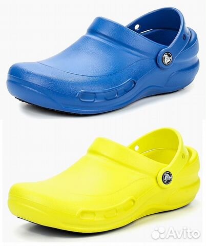 Сабо сандалии crocs профи синие желтые до 47 Сабо сандалии crocs профи синие желтые до 47