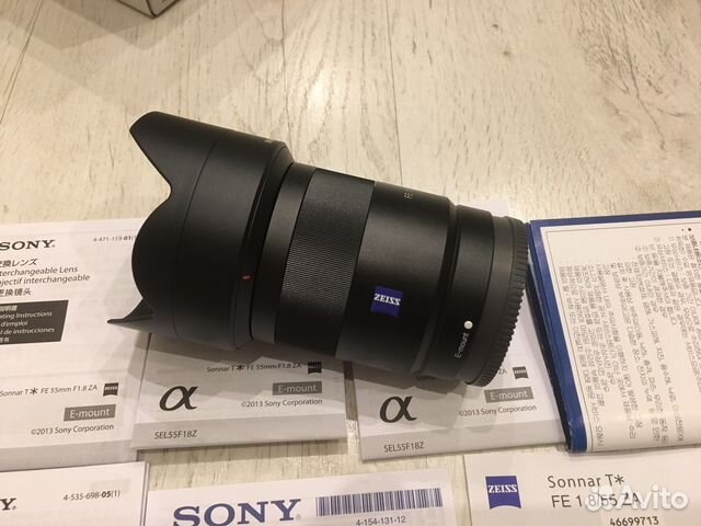 Sony Zeiss 55 1.8 ZA новый