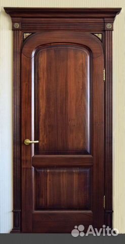 Двери из массива красного дерева (sapely)