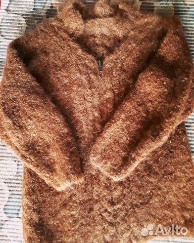 Кофта-куртон, натуральная шерсть-букле Кофта-куртон, натуральная шерсть-букле