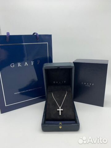 Крест graff из золота 750 с бриллиантами 2/3