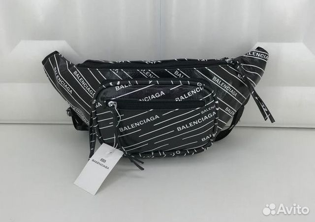 Поясная сумка Balenciaga Explorer с логотипом Поясная сумка Balenciaga Explorer с логотипом