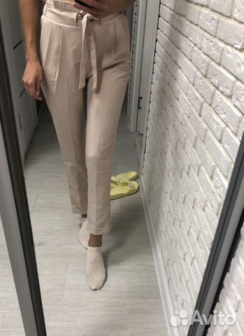 Брюки с высокой посадкой