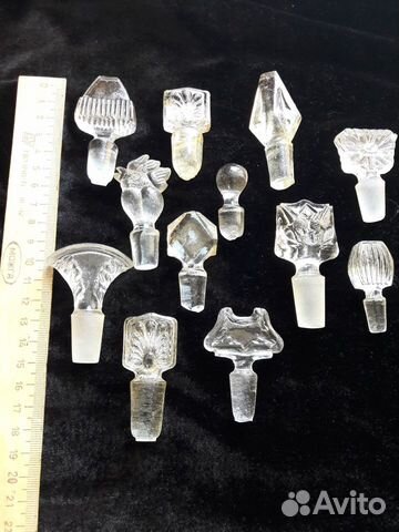 Антикварные стеклянные пробки