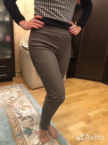 Лосины-штаны кожаные серые Tommy Hilfiger новые Лосины-штаны кожаные серые Tommy Hilfiger новые