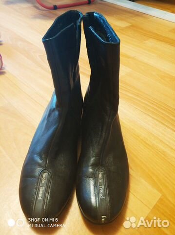 Ботинки сапоги демисезон женские кожаные чёрные р
