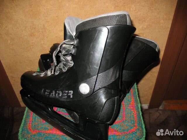 Коньки хоккейные Лидер 39 размер