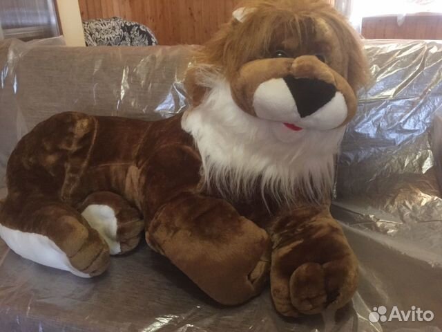 Большая мягкая игрушка Лев
