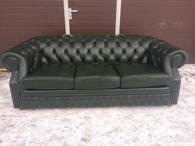Кожаный диван Chesterfield made in Finland Кожаный диван Chesterfield made in Finland