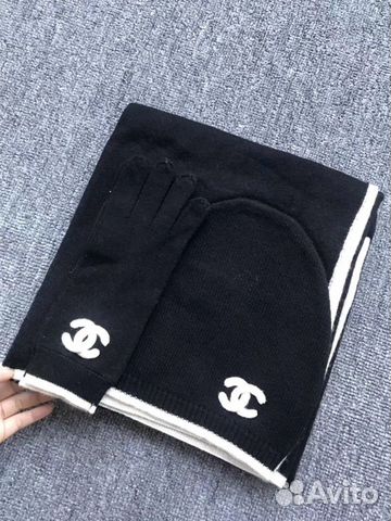 Шапка,шарф, перчатки chanel Шапка,шарф, перчатки chanel