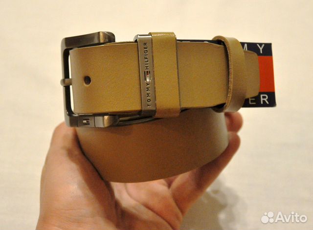 Мужской ремень / Tommy Hilfiger / новый (бежевый)