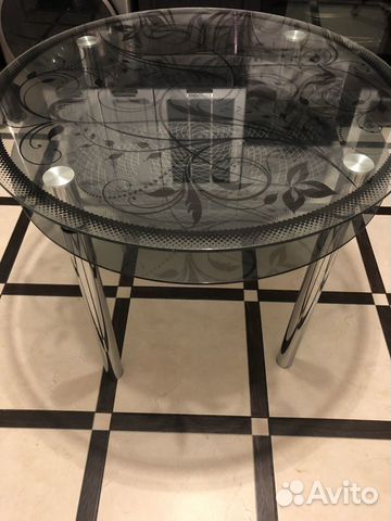 Стол стеклянный круглый Стол стеклянный круглый