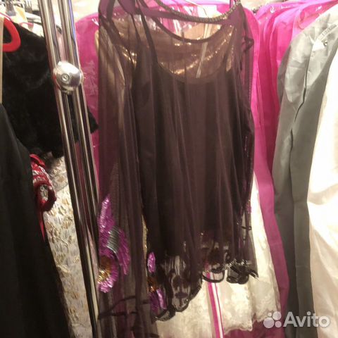 Блузка новая цвета шоколад 44-46