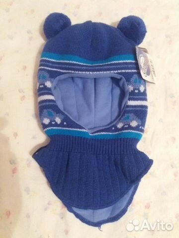 Новая зимняя шапка шлем, разм. 48-50