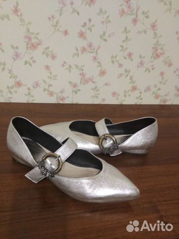 Туфли Балетки новые р. 38 нат. кожа