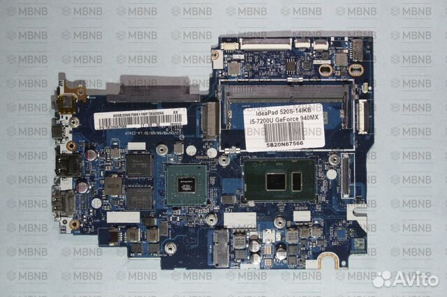 Материнская плата Lenovo LA-E541P i5-7200U GT940MX Материнская плата Lenovo LA-E541P i5-7200U GT940MX